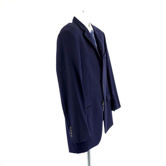 Hickey Freeman‎ Worsted Wool Cashmere Blue 42R Milburn Blazer 2 Button - Picture 7 of 11